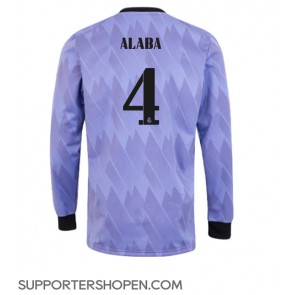 Real Madrid David Alaba #4 Borta Matchtröja 2022-23 Långärmad